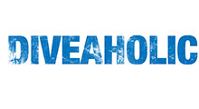 Diveaholic-splatter-blue-on-white Diveaholic-splatter-blue-on-white